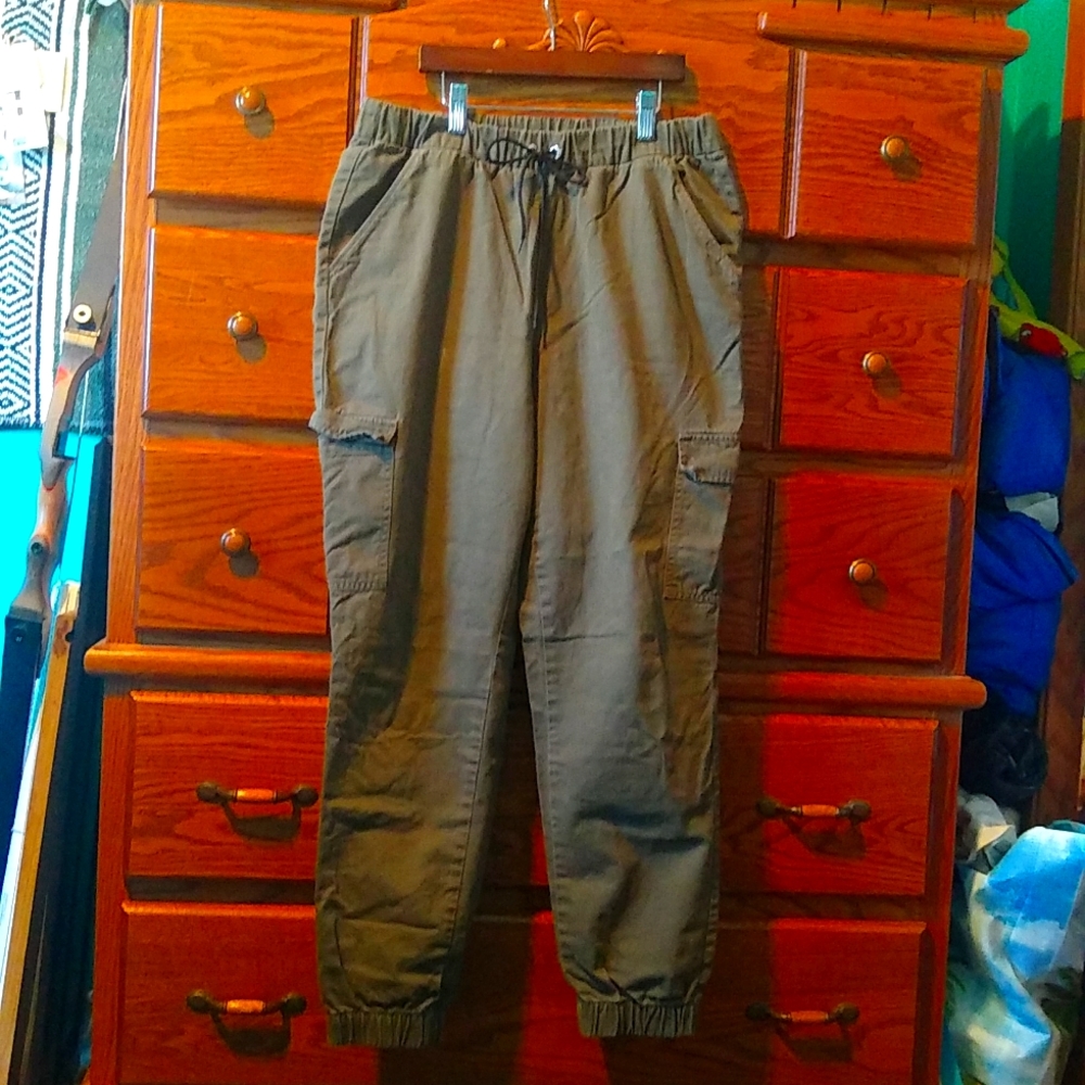 Green Cargo Joggers